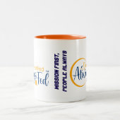 Einmal Gefüttert immer a Gefüttert Zweifarbige Tasse (Mittel)