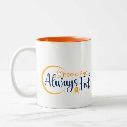 Einmal Gefüttert immer a Gefüttert Zweifarbige Tasse (Links)