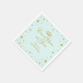 Einmal Gold Prinzessin zum Geburtstag Serviette (Ecke)