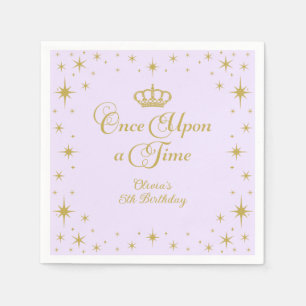 Einmal Gold Prinzessin zum Geburtstag Serviette