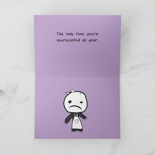 Einmal im Jahr Karte (Innenseite)