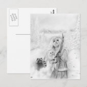 Einmal im Winter Postkarte (Vorne/Hinten)