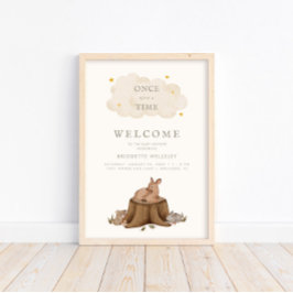 Einmal in der Geschichte des Waldes Willkommen Poster