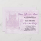 Einmal in der Märchenhaus-Dusche einladen Einladung (Vorne/Hinten)