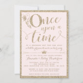 Einmal in der Princess Baby Dusche Einladung (Vorderseite)