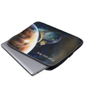 Einmal in der Zeit Laptopschutzhülle (Vorne Knopf)