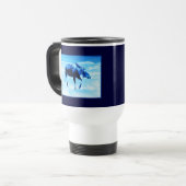 Einmal in einem blauen Elch Reisebecher (Vorderseite Links)