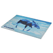 Einmal in einem blauen Elch Schneidebrett (Ecke)