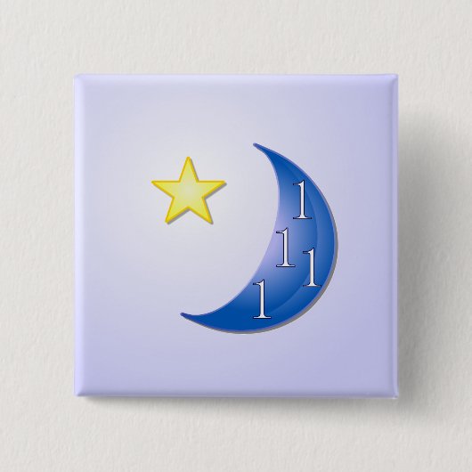 Einmal in einem blauen Mond Button (Vorderseite)