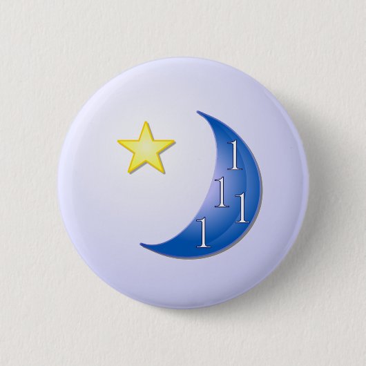 Einmal in einem blauen Mond Button (Vorderseite)