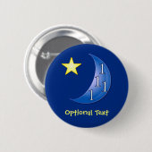 Einmal in einem blauen Mond Button (Vorne & Hinten)