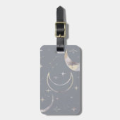 Einmal in einem blauen Mond Gepäckanhänger (Vorderseite vertikal)