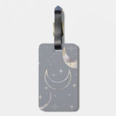 Einmal in einem blauen Mond Gepäckanhänger (Rückseite vertikal)