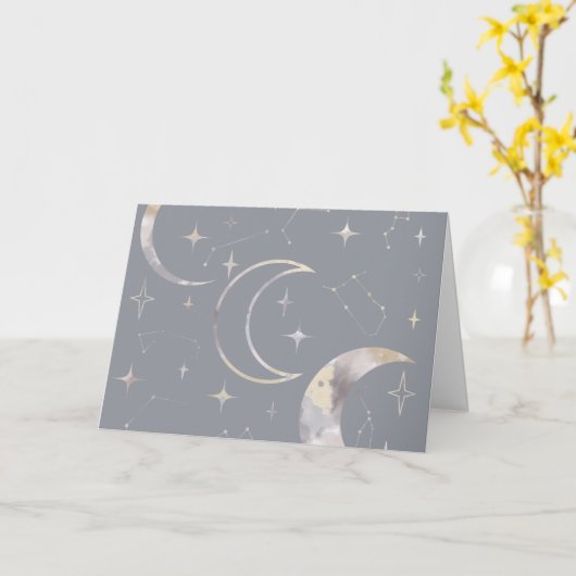 Einmal in einem blauen Mond Karte (Gelbe Blume)