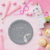 Einmal in einem blauen Mond Pappteller (Party)