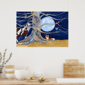 Einmal in einem blauen Mond Poster (Küche)