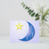 Einmal in einem blauen Mond Postkarte (Stehend Vorderseite)