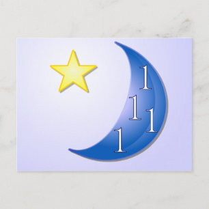 Einmal in einem blauen Mond Postkarte