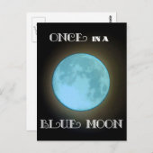 "Einmal in einem blauen Mond" Postkarte (Vorne/Hinten)