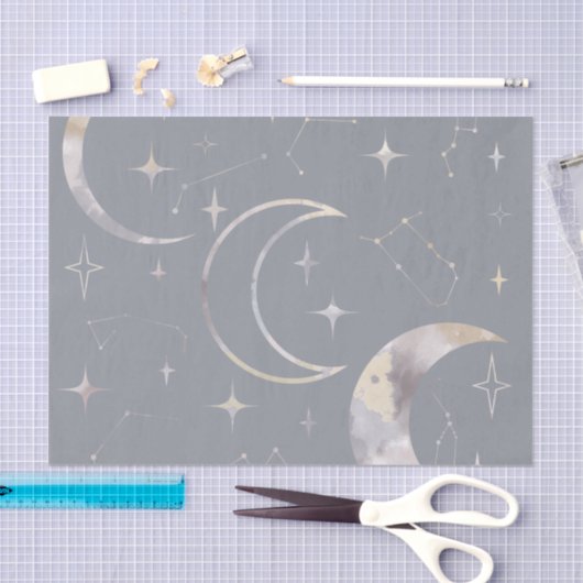 Einmal in einem blauen Mond Seidenpapier (Handwerk)