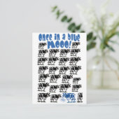 Einmal in einem blauen Moon Postkarte (Stehend Vorderseite)