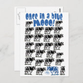 Einmal in einem blauen Moon Postkarte (Vorne/Hinten)