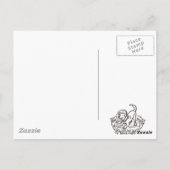 Einmal in einem blauen Moon Postkarte (Rückseite)