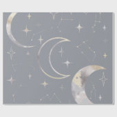 Einmal in einem Blue Moon Wrapping Paper Geschenkpapier (Flach)