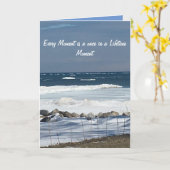 Einmal in einem Leben inspirierende Karte (Gelbe Blume)