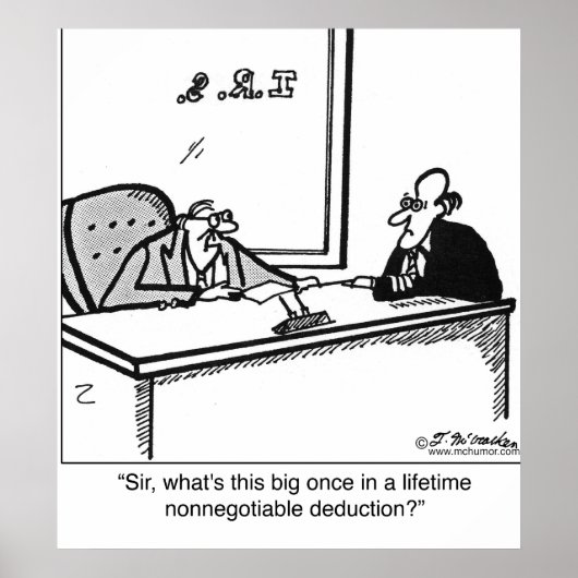 Einmal in einem Leben nicht übertragbarer Abzug Poster (Vorne)