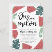 Einmal in einem Melon Einladungen zum 1. Geburtsta (Vorderseite)