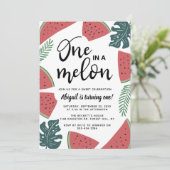 Einmal in einem Melon Einladungen zum 1. Geburtsta (Stehend Vorderseite)