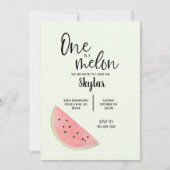 Einmal in einem Melon Geburtstag Einladung für Mäd (Vorderseite)