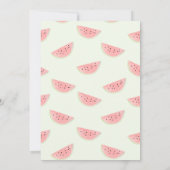 Einmal in einem Melon Geburtstag Einladung für Mäd (Rückseite)