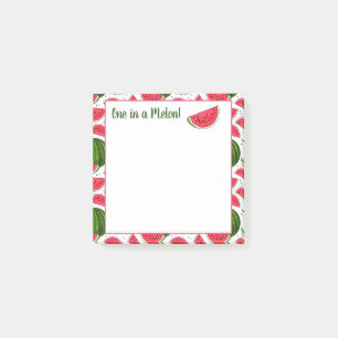 Einmal in einem Melonen-Post-it-Notes Post-it Klebezettel