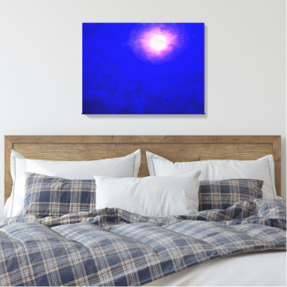 Einmal in einem tiefen blauen Mond Minimalistisch  Leinwanddruck