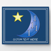 Einmal in einer Blauen Moon Plaque Fotoplatte (Vorderseite)