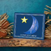 Einmal in einer Blauen Moon Plaque Fotoplatte (Seite)