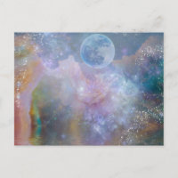 Einmal in einer Blue Moon Postkarte