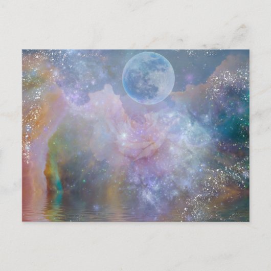 Einmal in einer Blue Moon Postkarte (Vorderseite)