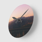 Einmal in Hollywood Runde Wanduhr (Winkel)