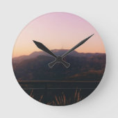 Einmal in Hollywood Runde Wanduhr (Vorderseite)