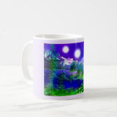 Einmal in zwei Mond Kunst Kaffeetasse (Vorderseite Links)