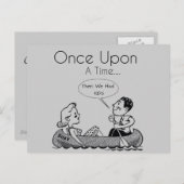 Einmal (lustig) Retro-Karten Postkarte (Vorne/Hinten)