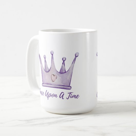 Einmal - Märchenhafte Design-Tasse Kaffeetasse (Vorderseite Links)