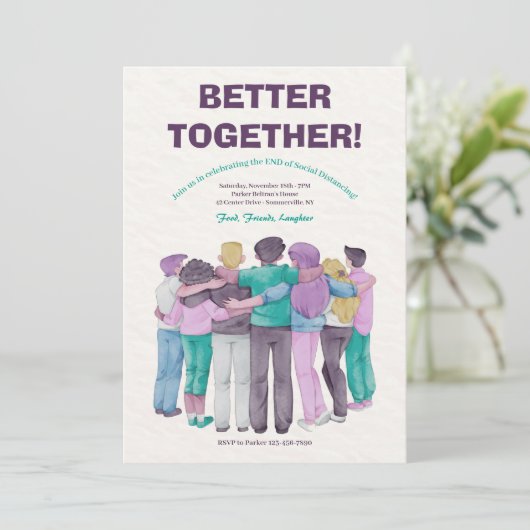 Einmal mehr Einladung (Stehend Vorderseite)