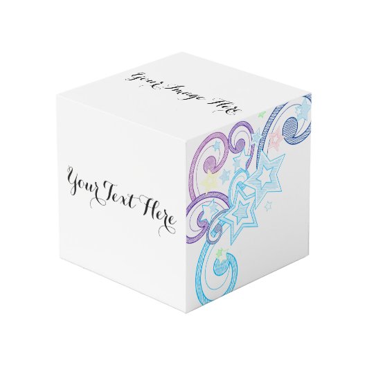 Einmal mit einem Shooting Star Würfel (Vorderseite Schrägansicht)