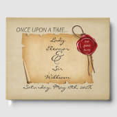 Einmal mittelalterliches Scroll Wax Siegel Gästebuch (Vorderseite)