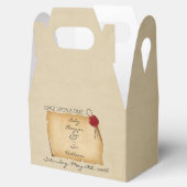 Einmal mittelalterliches Scroll Wax Siegel Geschenkschachtel (Geöffnet)