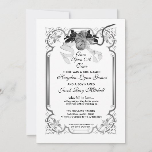 Einmal nach einer Hochzeit Einladung (Vorderseite)